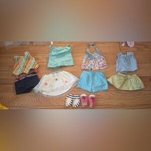American girl, doll clothes pastel set